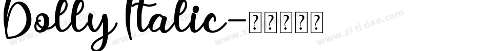 Dolly Italic字体转换